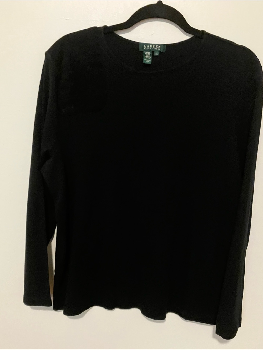 Lauren Ralph Lauren Black Crewneck Top